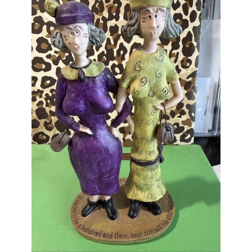 Sandy Gervais If We Live to be a Hundred and Three‎ Best Friends Resin Figurine
